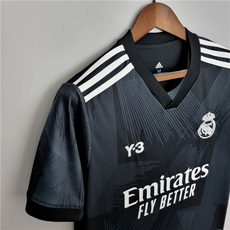 Real Madrid X Y3 22/23 Black Soccer Jersey Football Shirt - Click Image to Close